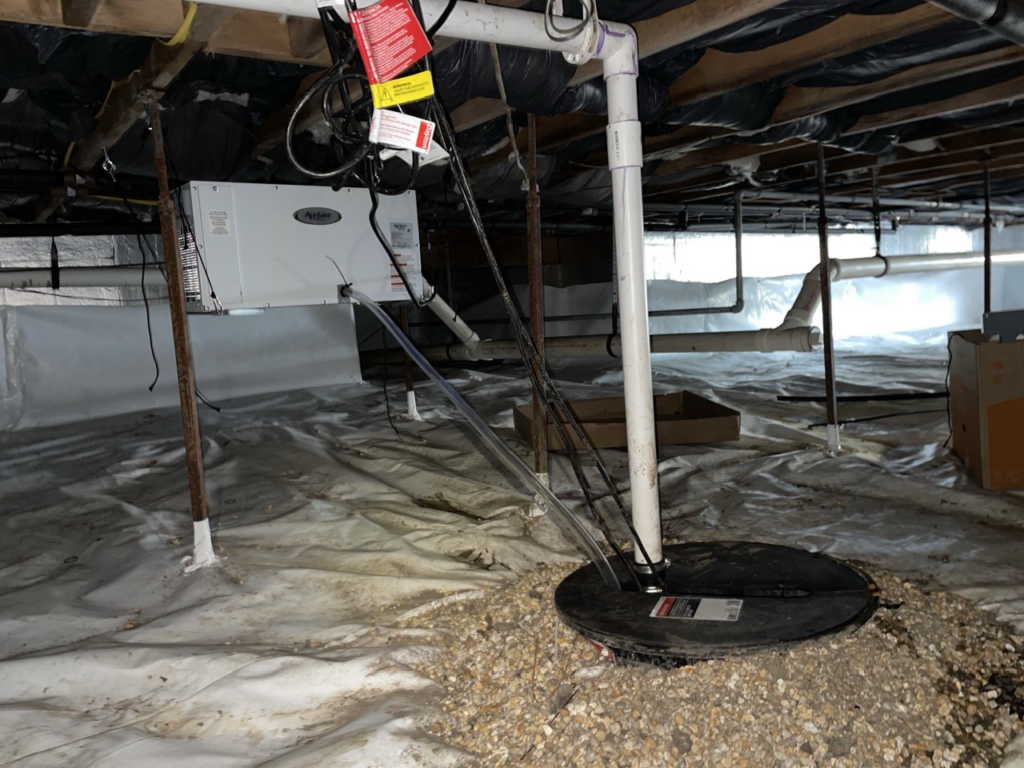 crawl space before & after after photo